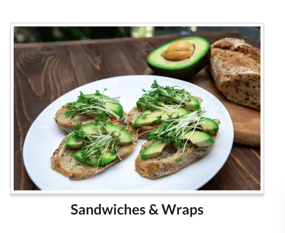 Microgreens on a sandwich